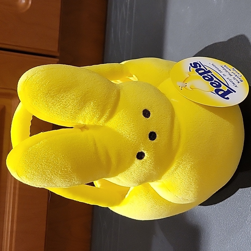 NWT: Yellow Peeps Bunny Plush Easter Basket